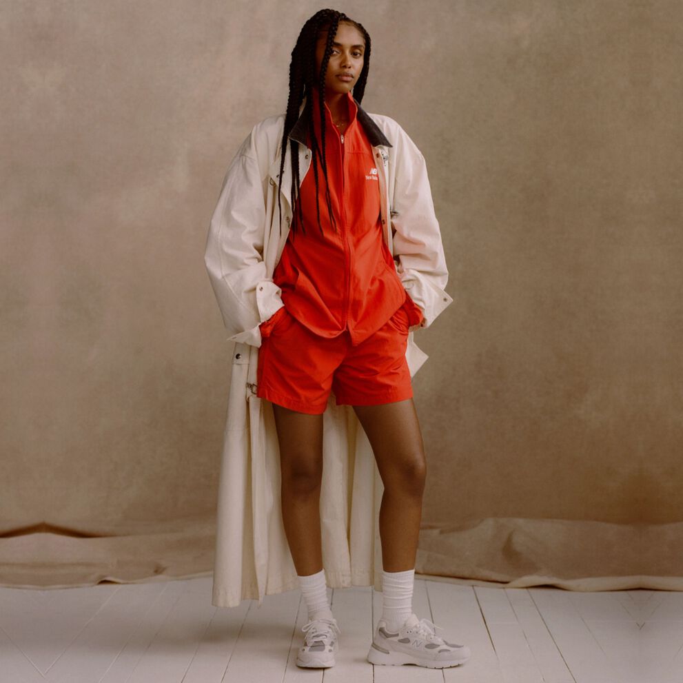 Lady in red wearing U992NC